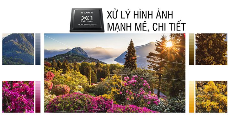 Bộ xử lý 4K Processor X1™ mạnh mẽ, mang lại hình ảnh 4K chất lượng 