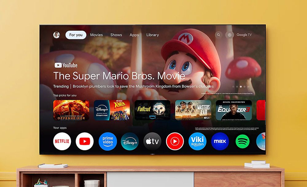 Tivi Sony K-65S25VM2 4K sử dụng hệ điều hành Google TV 