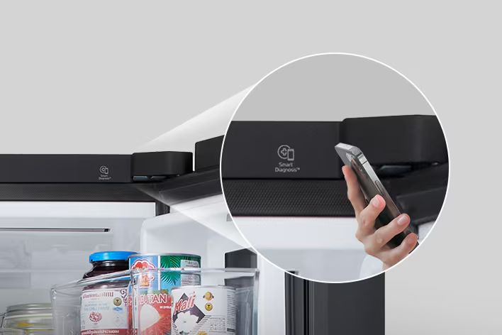 Smart Diagnosis™ sẽ thông báo và đưa ra hướng khắc phục trong trường hợp tủ gặp sự cố