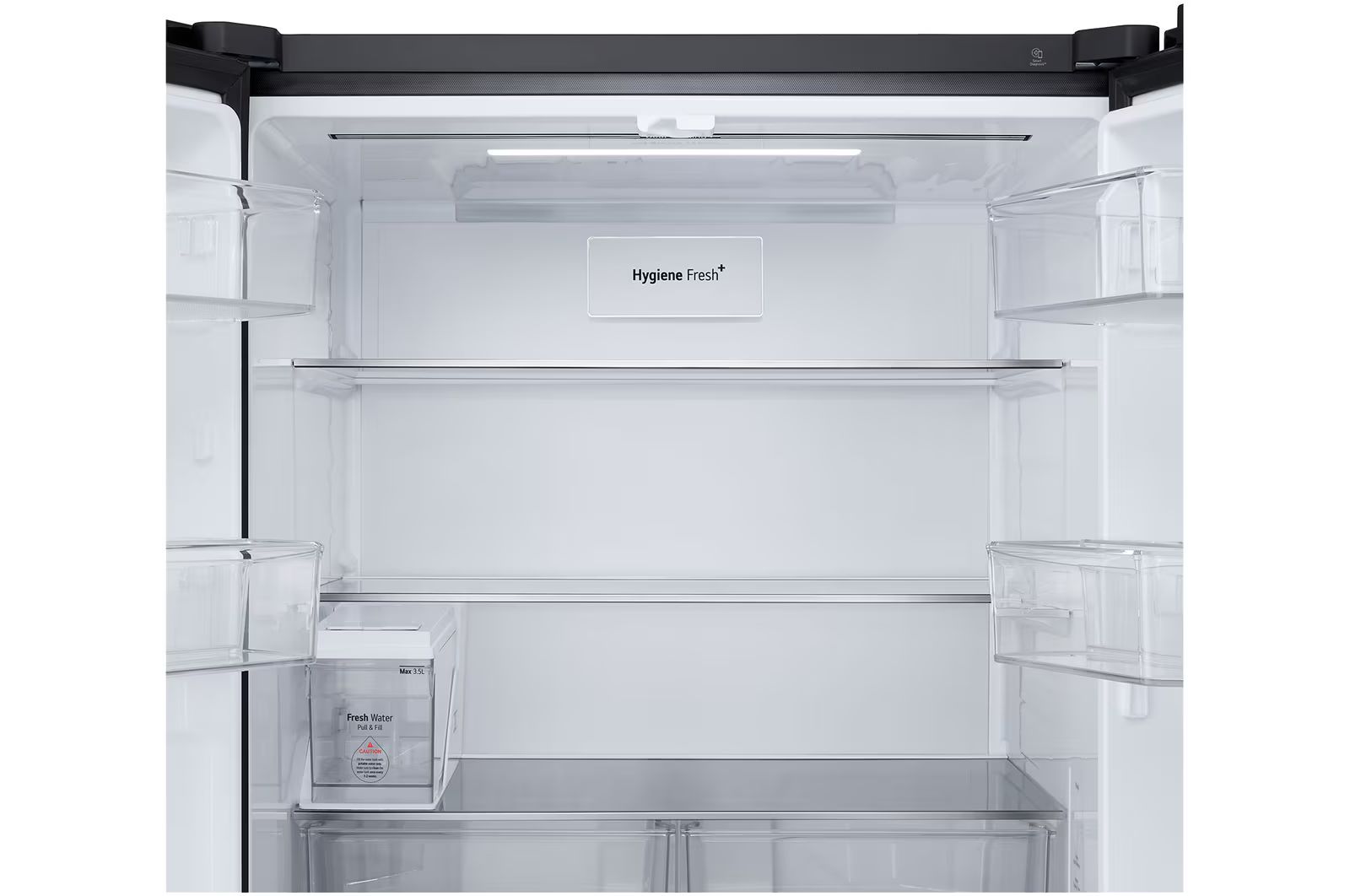 Các ngăn tủ được thiết kế thông minh có thể linh hoạt điều chỉnh để phù hợp với từng loại thực phẩm