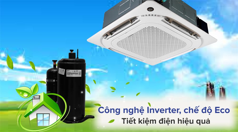 Chế độ ECO kết hợp cùng Inverter tiết kiệm điện hiệu quả 
