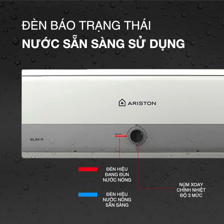 Đèn báo hiệu nước nóng mang đến sự tiện lợi cho người dùng 