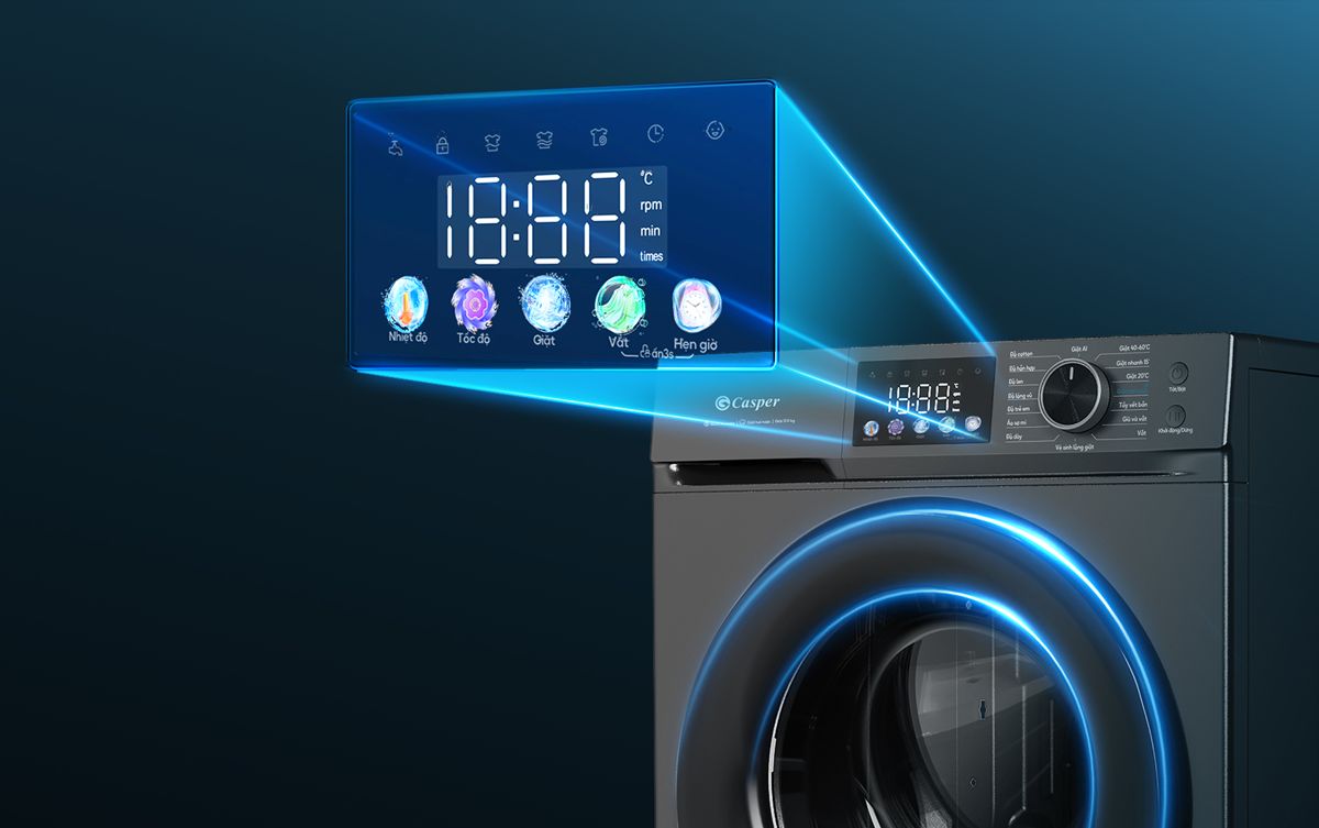 Bảng điều khiển cũng đã được Casper tô điểm thêm đa sắc màu giúp việc thao tác trở nên dễ dàng