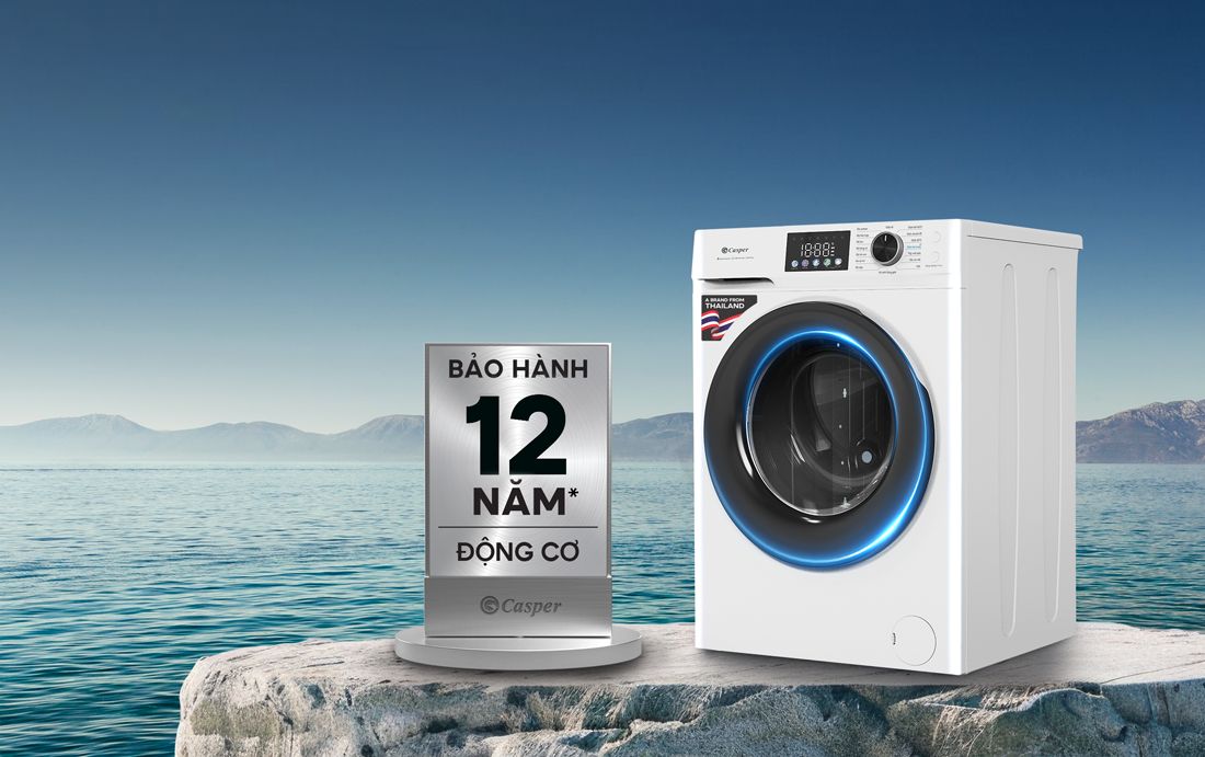 Máy giặt Casper được hãng đưa ra chính sách bảo hành dài hạn ngay tại nhà 