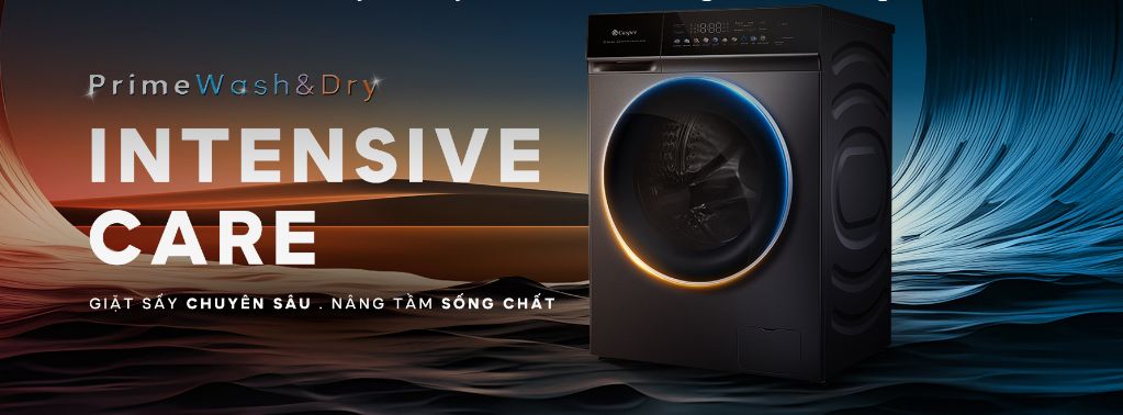 Giới thiệu chung về máy giặt sấy Casper WF-P115VGT11 inverter giặt 11.5 kg sấy 8kg