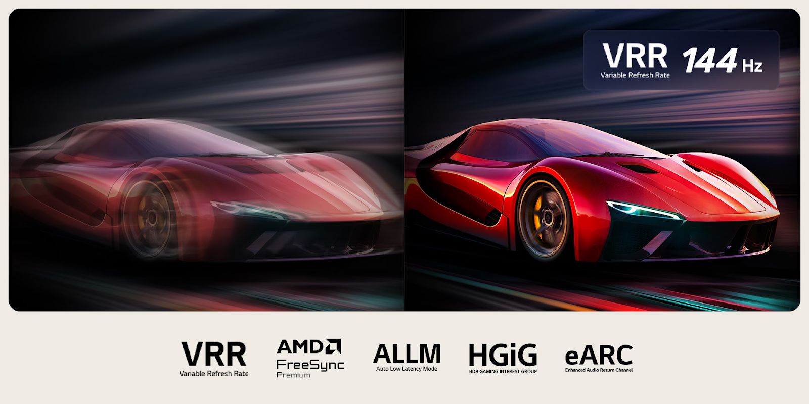 Thưởng thức mọi thước game mượt mà, sắc nét không độ trễ với 144Hz VRR