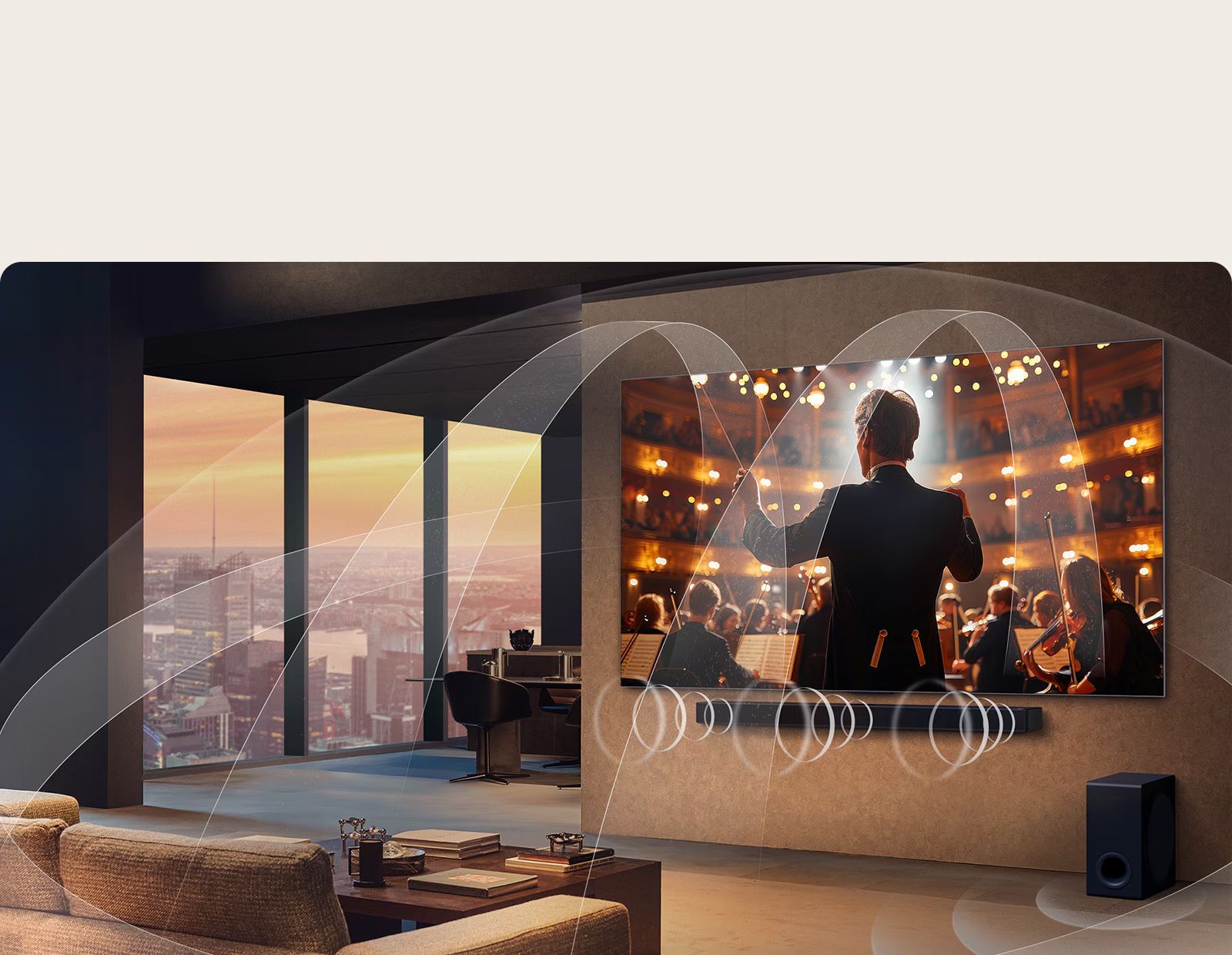Sự kết hợp hoàn hảo giữa LG TV và LG Soundbar qua công nghệ WOW Orchestra