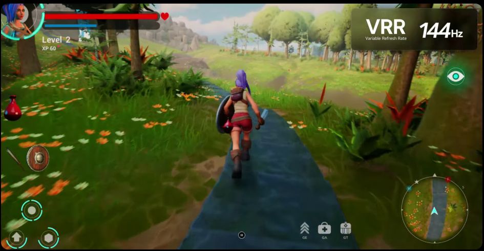 Tận hưởng trò chơi 144Hz với khả năng tương thích AMD FreeSync Premium