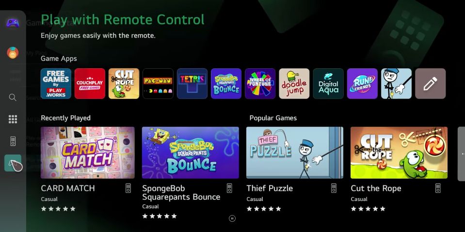 Trải nghiệm hàng nghìn trò chơi yêu thích ngay trên LG TV