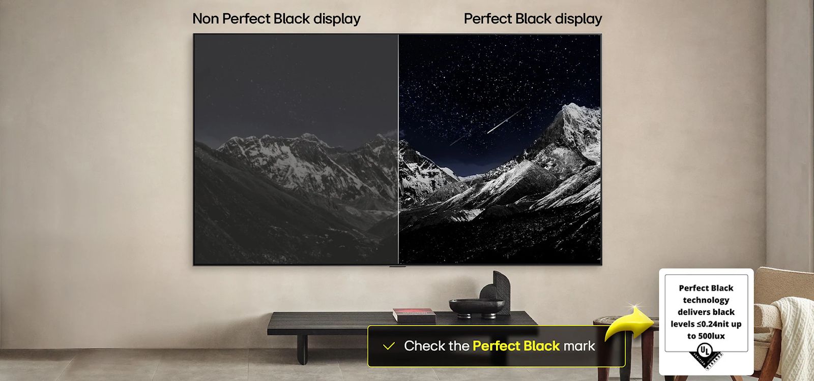 Trang bị màn hình OLED với màu đen hoàn hảo