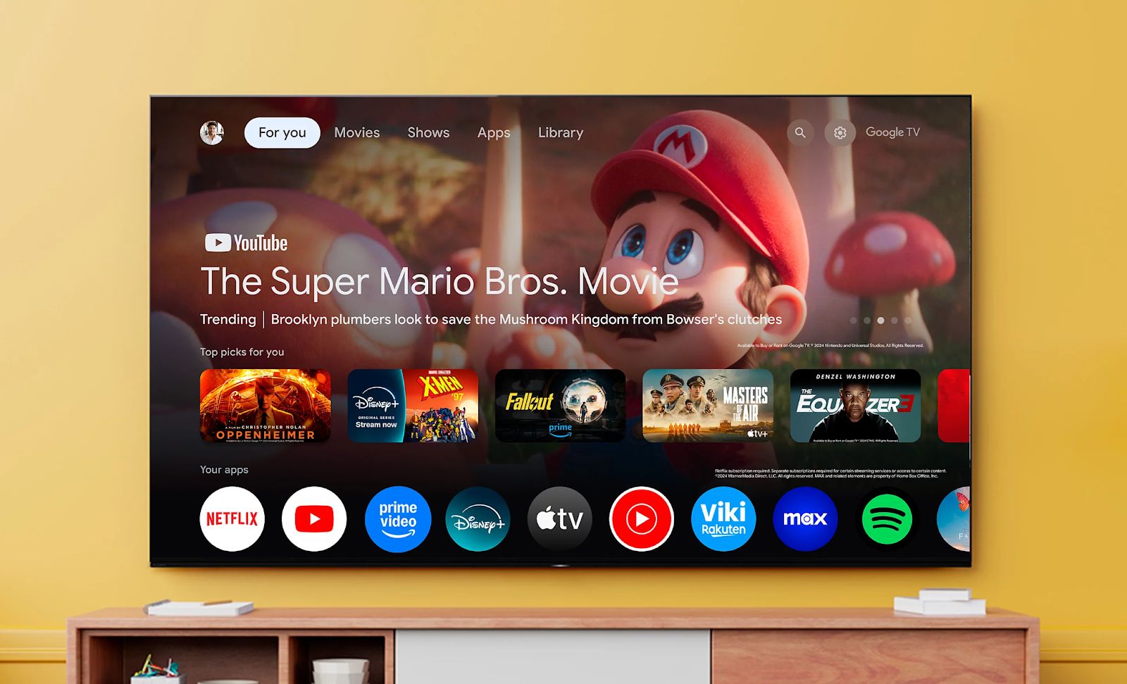 Sony K-65XR50 4K 65 inch sử dụng hệ điều hành Google TV