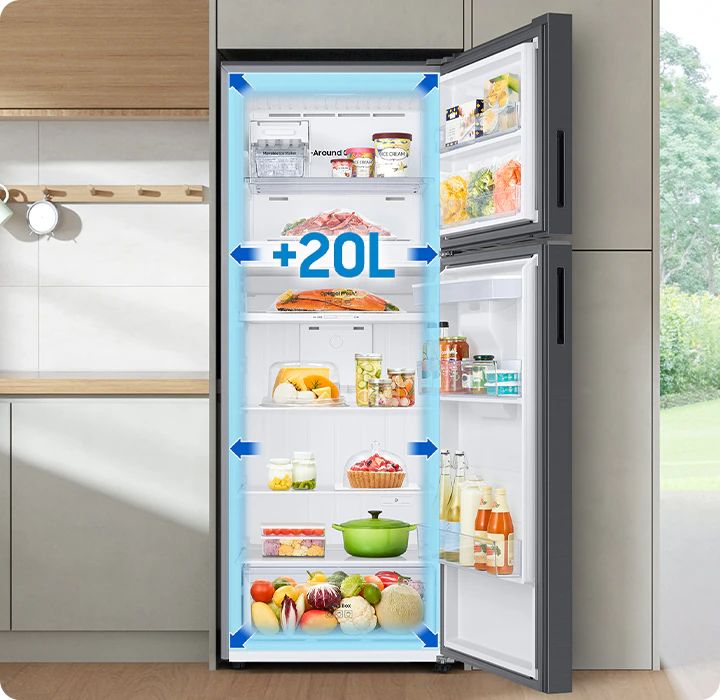 Công nghệ SpaceMax™ mở rộng dung tích lưu trữ tới khoảng 20 lít 