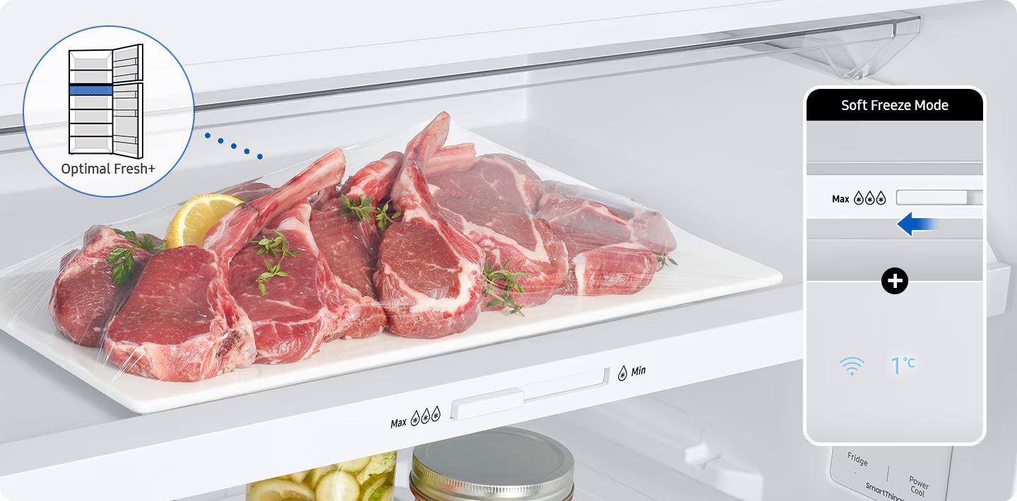 Ngăn đông mềm được thiết kế với dạng kín giúp kháng khuẩn hiệu quả tới 99%