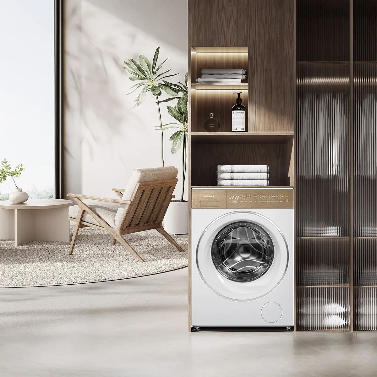 Bảng điều khiển sử dụng vân gỗ Takumi