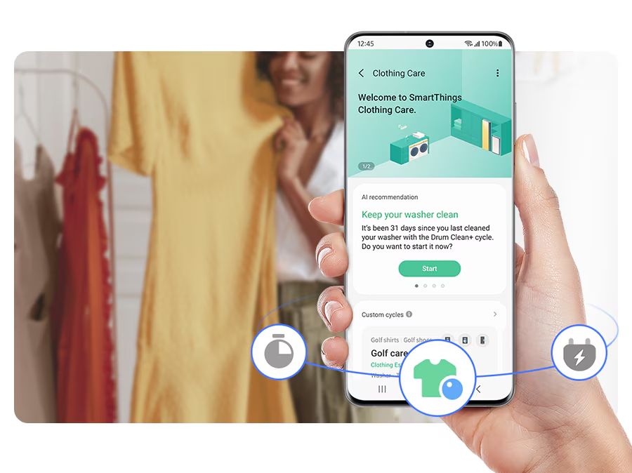 SmartThings Clothings Care phân tích thói quen sử dụng
