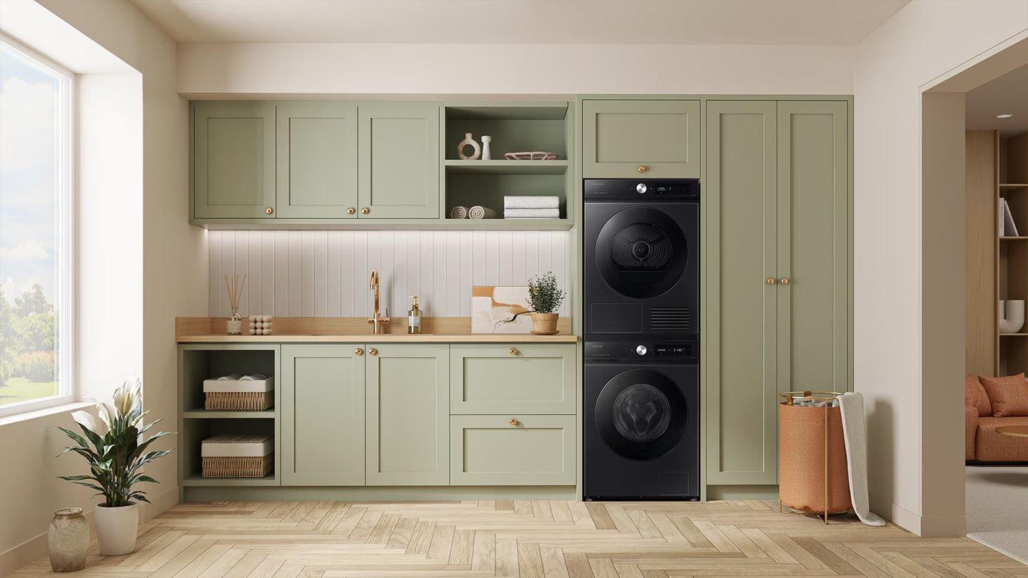 Samsung WW10DB7U34GBSV thu hút mọi ánh nhìn nhờ kiểu dáng hiện đại