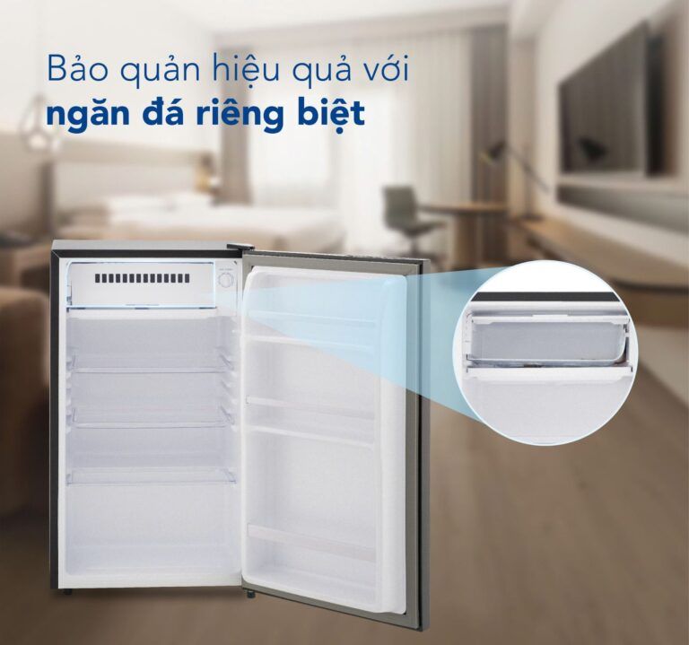 Dòng tủ lạnh giá rẻ dưới 3 triệu sẽ có kiểu dáng 1 cánh có ngăn mát và ngăn đá