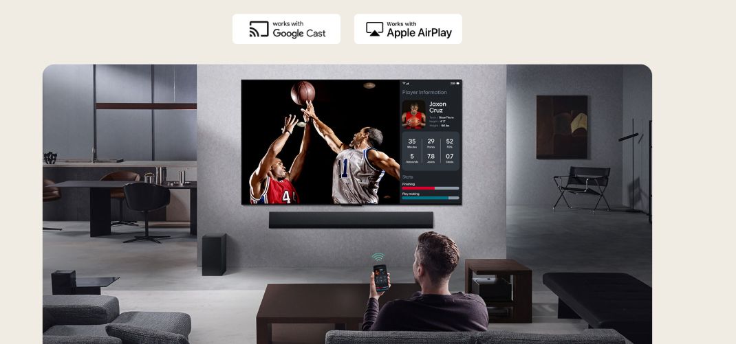 Màn hình được chia làm hai chế độ xem riêng biệt với Multi View