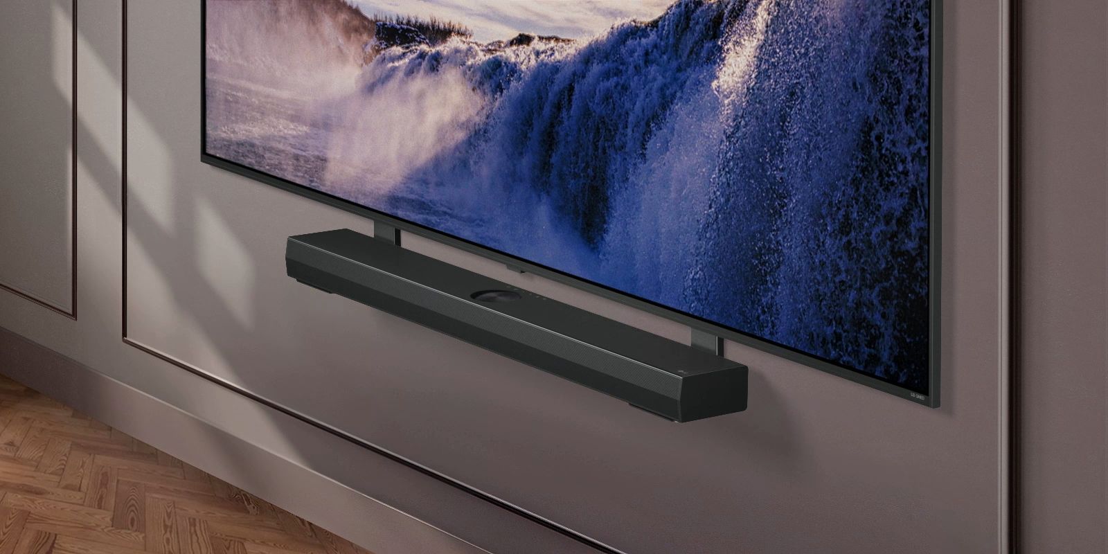 Tivi LG 43QNED80ASA trang bị thêm giá đỡ Synergy để đặt Soundbar