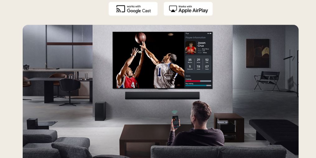 Tính năng Multi View cho phép bạn trình chiếu nội dung từ điện thoại lên tivi