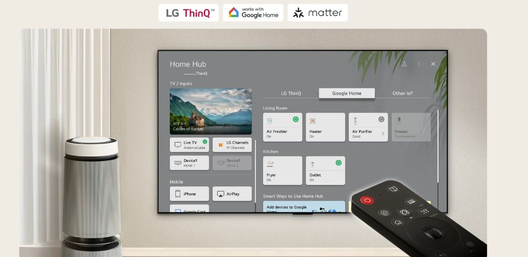 Home Hub là nền tảng giúp bạn quản lý đồng bộ các thiết bị thông minh LG trong gia đình