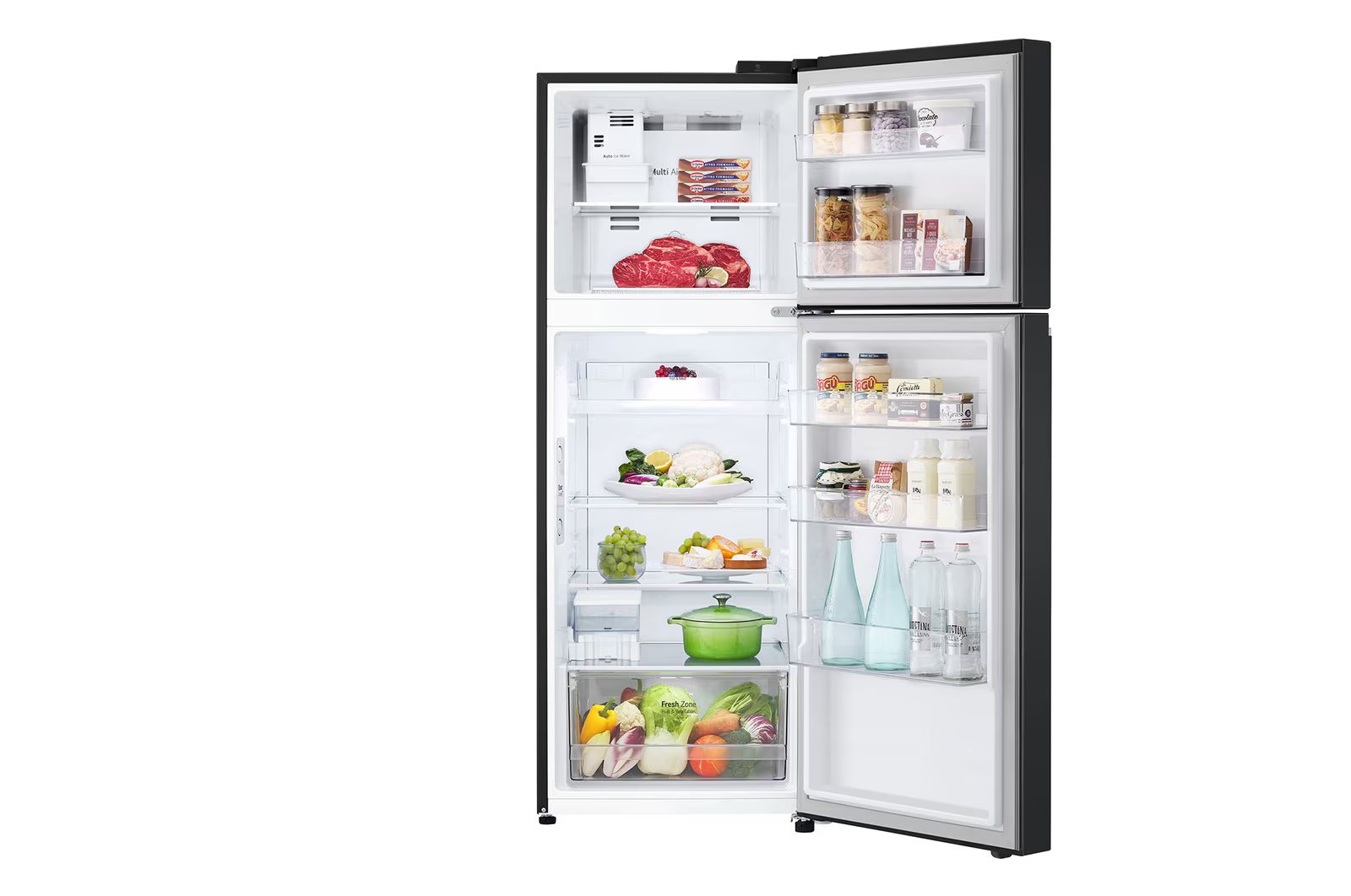 Dung tích tủ lạnh lớn, đáp ứng bảo quản thực phẩm cho gia đình từ 2 - 3 người 
