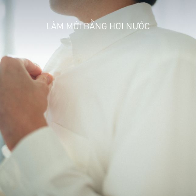 Làm mới quần áo bằng hơi nước