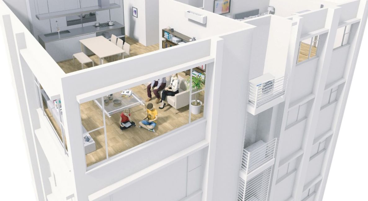 Tiết kiệm tối đa chi phí lắp đặt khi chỉ cần lắp đặt 1 dàn nóng duy nhất và kết nối với từ 2 - 5 dàn lạnh