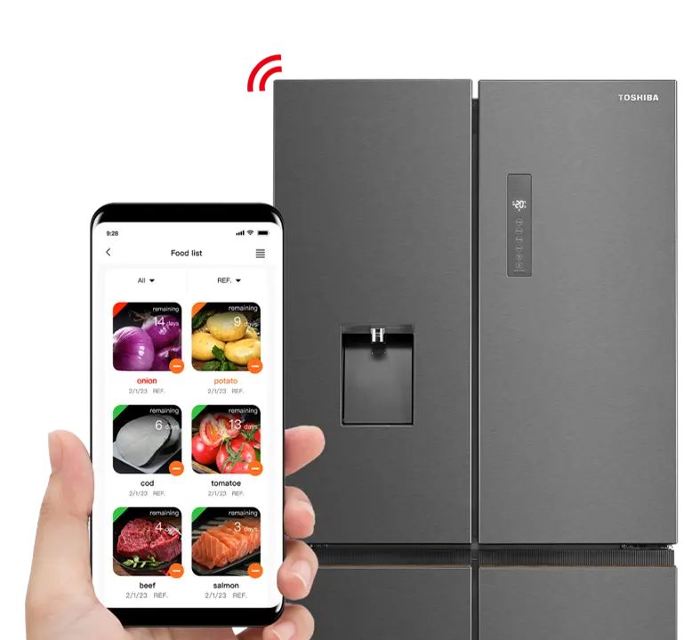Chức năng quản lý thực phẩm kiểm soát độ tươi của thực phẩm mọi lúc, mọi nơ