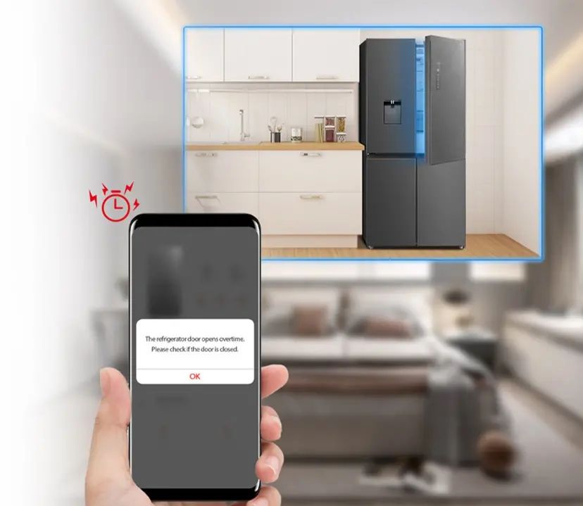 Nhận thông báo về điện thoại khi cửa tủ chưa được đóng kín