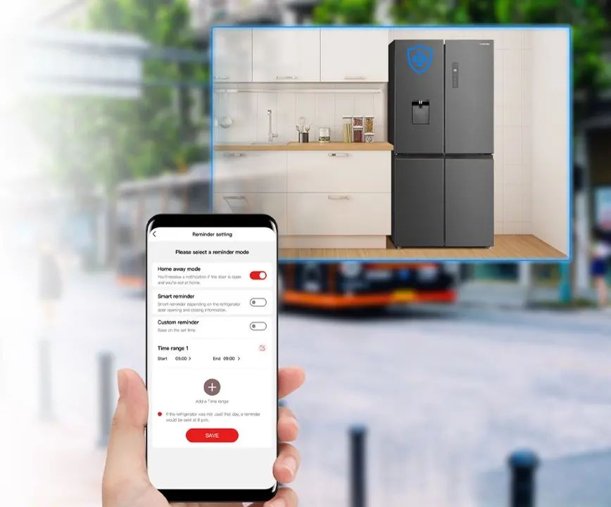 Kết nối thông minh, gửi thông báo nếu tủ bị mở khi bạn vắng nhà