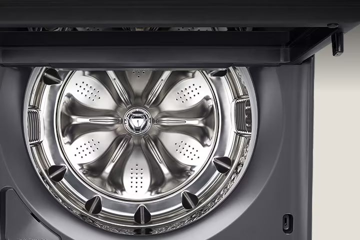 Lồng giặt sử dụng chất liệu thép không gỉ có độ bền cao