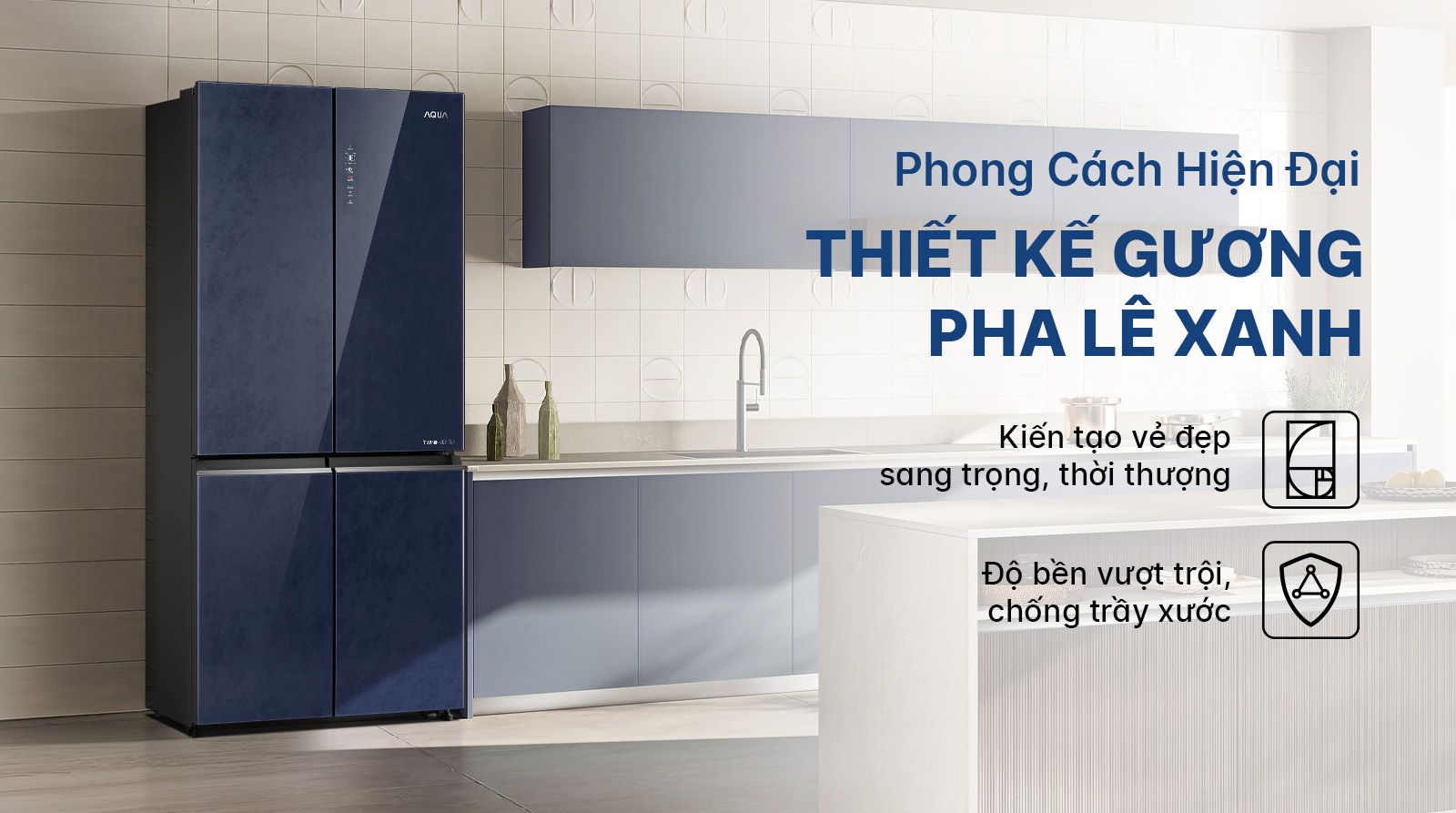 Thiết kế tủ lạnh Aqua AQR-MA600XA(KGL)U1