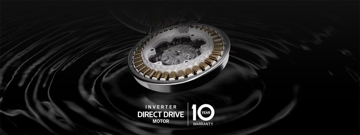 Động cơ Inverter Direct Drive™ truyền động trực tiếp duy trì tốc độ quay vắt ổn định
