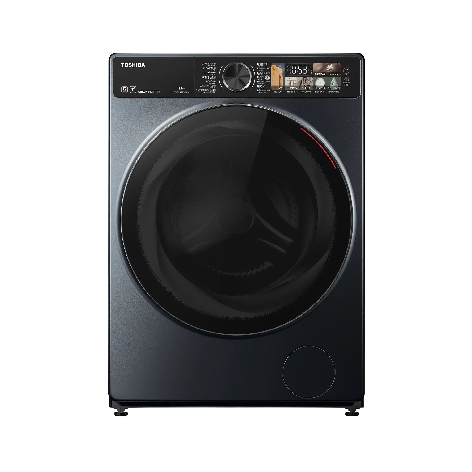 Tổng quan thiết kế máy giặt sấy ToshibaTWD-T25BZP140MWV(MG)