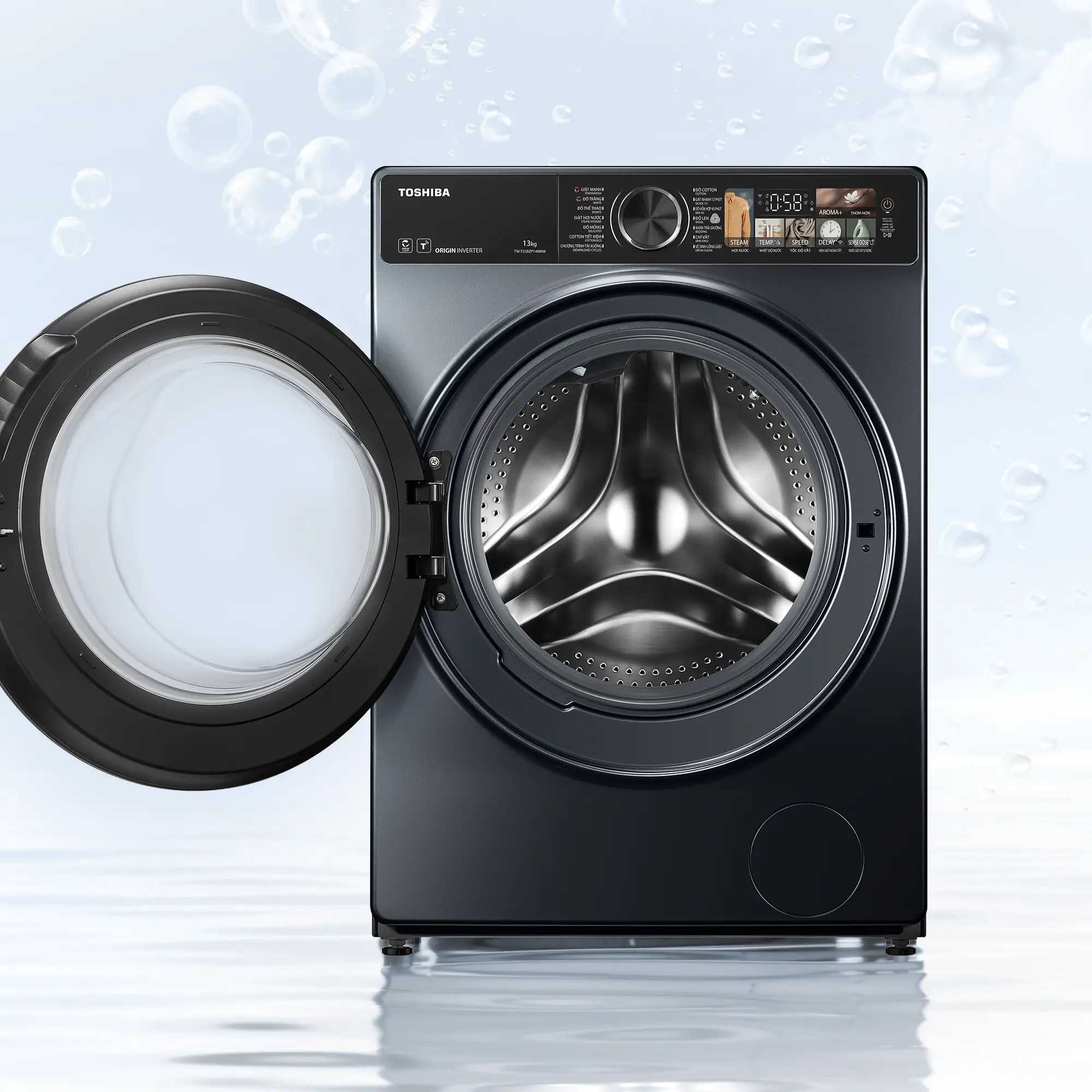 hiều tiện ích khác cũng được tích hợp trên máy giặt sấy Toshiba TWD-T25BZP140MWV(MG)