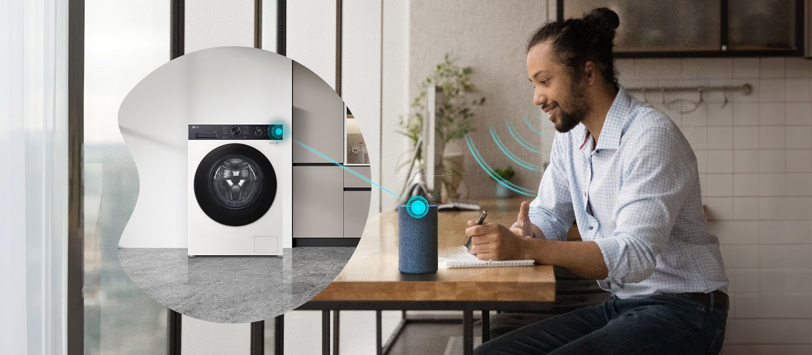 Giặt rảnh tay với Trợ lý giọng nói