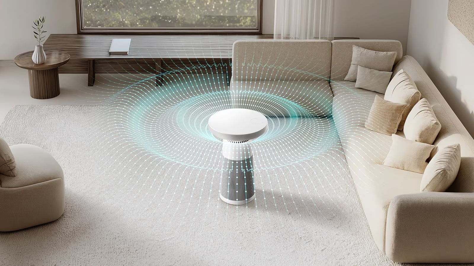 Tổng kho điều hòa, điện máy miền Bắc tại Hà Nội LG AS20GSHU0 không chỉ là chiếc máy lọc khí thông thường mà còn là chiếc loa không dây