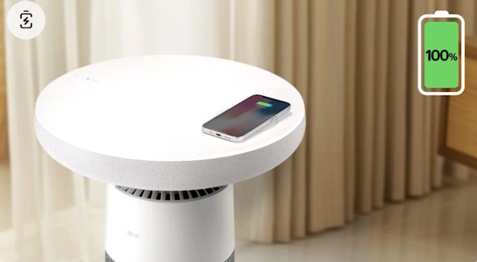 Tổng kho điều hòa, điện máy miền Bắc tại Hà Nội Tích hợp tính năng sạc không dây ở ngay trên bề mặt bàn để bạn thuận tiện