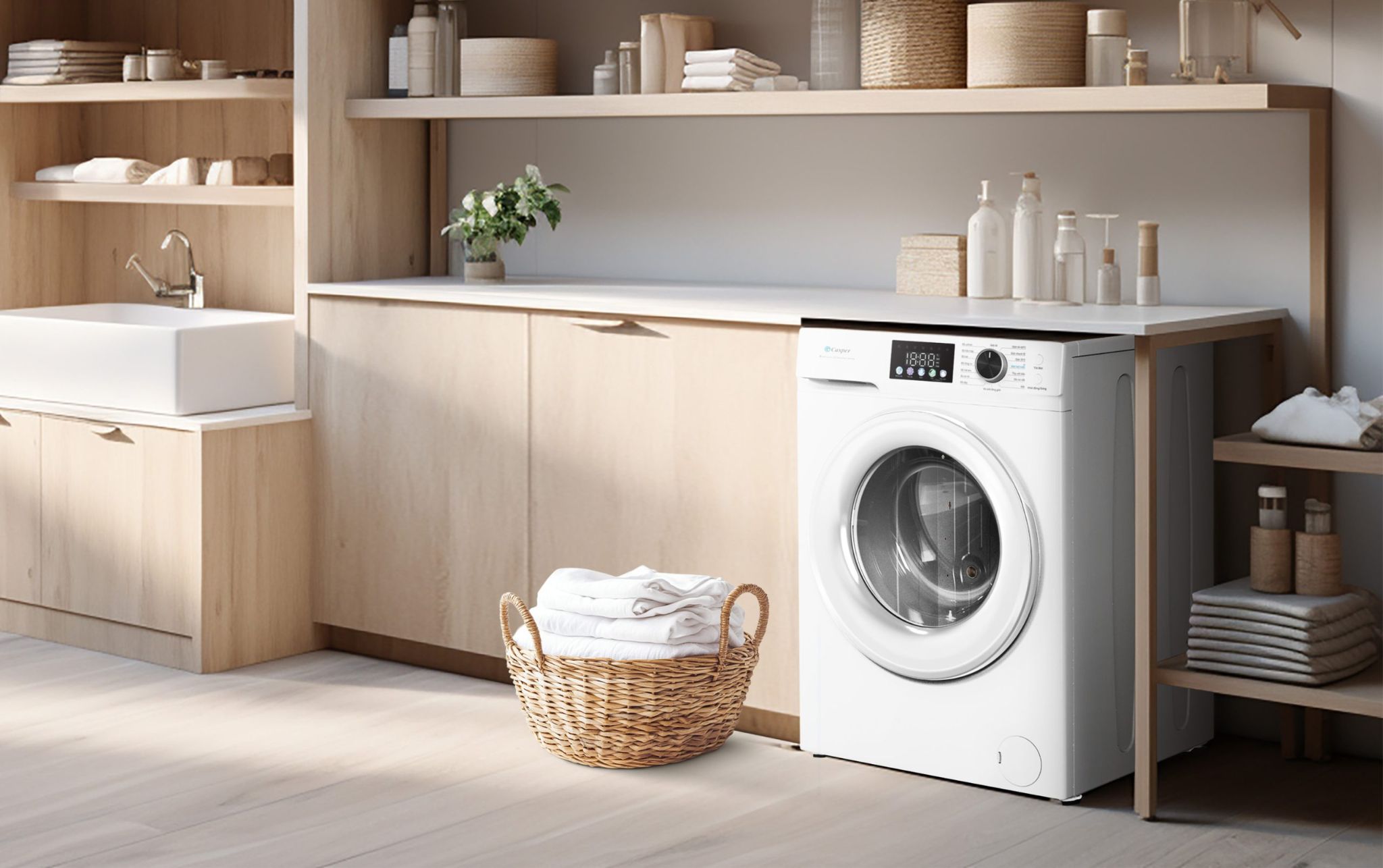 Thêm đồ giặt dễ dàng vào máy