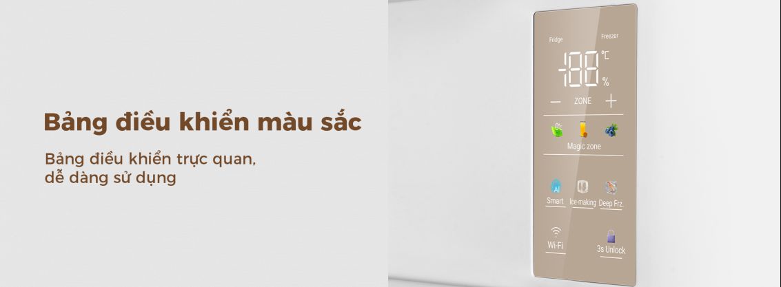 Tổng kho điều hòa, điện máy miền Bắc tại Hà Nội Bảng điều khiển trực quan với nhiều màu sắc