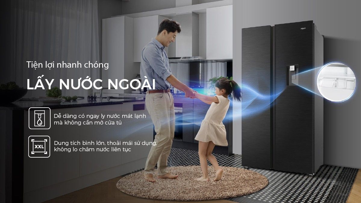 Bình chứa nước được thiết kế với dung tích lớn hơn