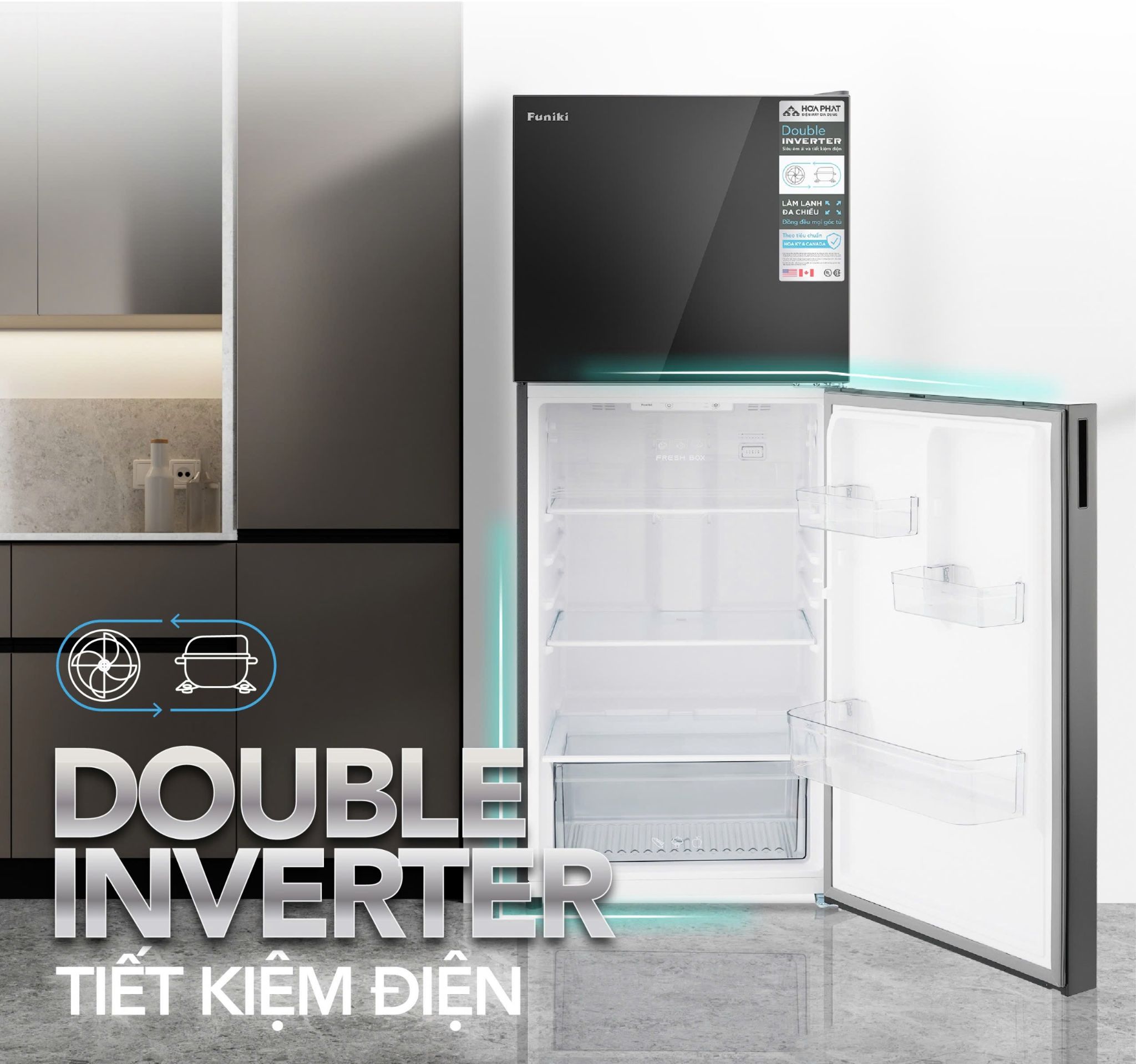 Công nghệ inverter tiết kiệm điện hiệu quả 