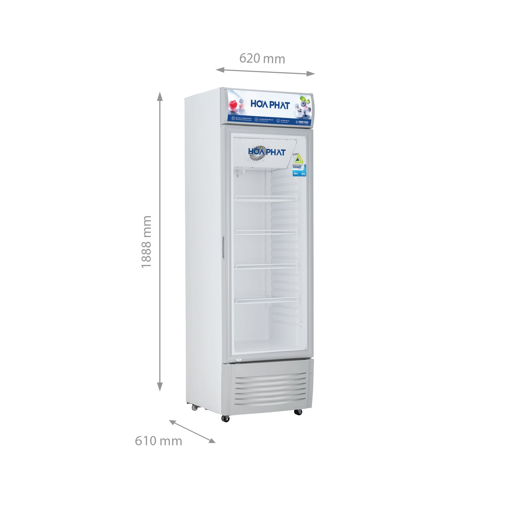 Giới thiệu tổng quan về tủ mát Hòa Phát HSR S6280 280 lít