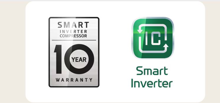 Động cơ LG Smart Inverter Compressor™, tiết kiệm điện 