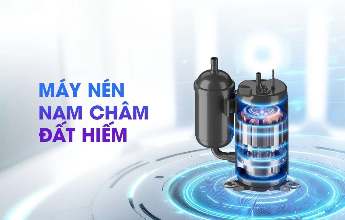 Máy nén nam châm đất hiếm, với khả năng tạo từ trường mạnh mẽ, bền bỉ
