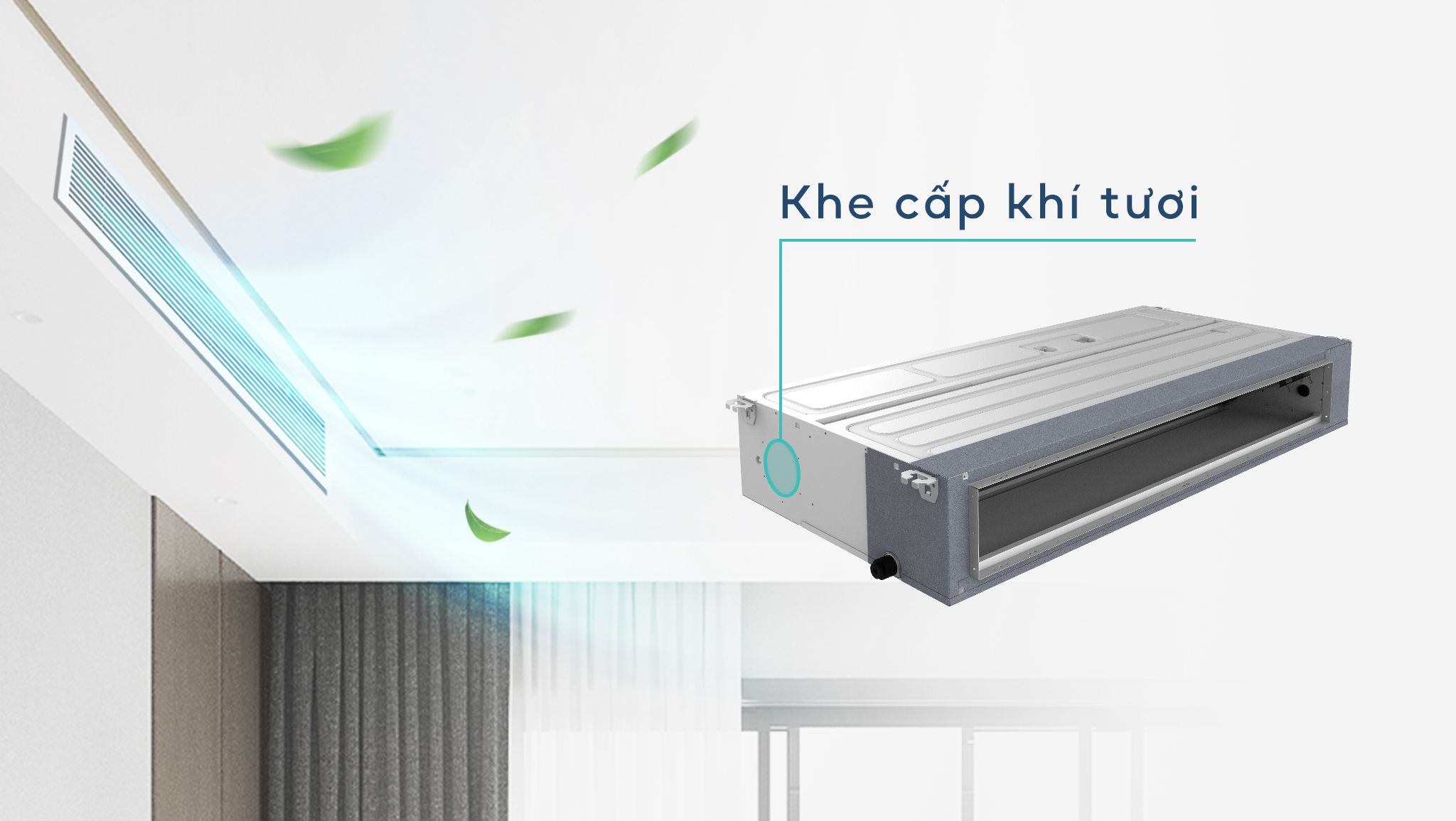 Cấp khí tươi giàu oxy cho không gian