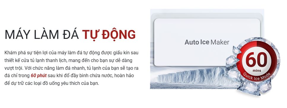 Chức năng làm đá tự động