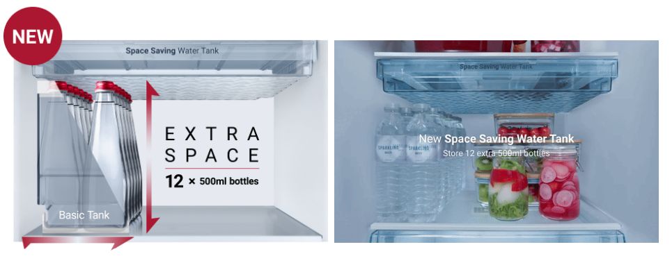 Tổng kho điều hòa, điện máy miền Bắc tại Hà Nội Bình chứa nước dung tích 4,8 lít