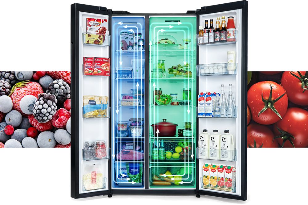 Tổng kho điều hòa, điện máy miền Bắc tại Hà Nội Công nghệ làm lạnh vòng cung kép Dual Surround Cooling thông minh